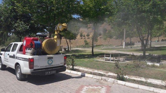 Demirci’de ‘Afrika Hastalığı’na Karşı İlaçlama