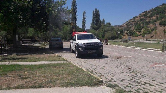 Demirci’de ‘Afrika Hastalığı’na Karşı İlaçlama