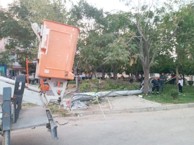 Manisa'nın Turgutlu ilçesinde faciadan dönüldü.