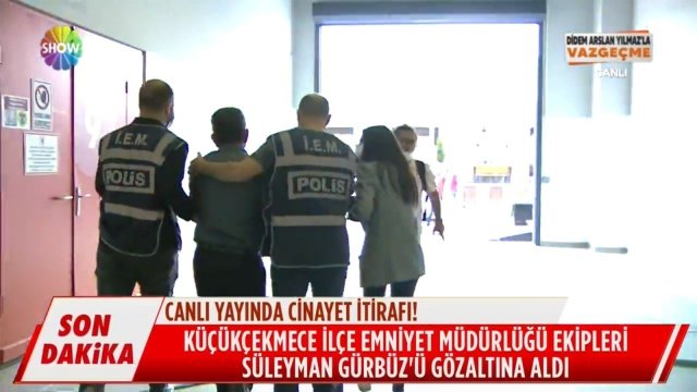 3 Ocak 2019 yılında Kütahya Gediz’de bıçaklanarak öldürülen Süleyman Yıldırım cinayetiyle ilgili Didem Arslan Yılmaz’la Vazgeçme programında sıcak bir gelişme yaşandı. Süleyman Yıldırım’ın damadı Süleyman Gürbüz, canlı yayında kayınpederini bıçakladığını itiraf etti..