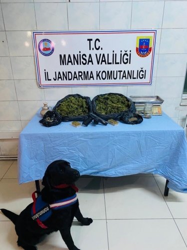 Manisa İli Selendi  İlçesi Selmanhacılar Mahallesinde 07.04.2022 günü saat : 18.00 sıralarında A.E. (1986 d.lu/E) ve M.A. (1974 d.lu/E) isimli şahısların yüklü miktarda uyuşturucu madde bulundurduğu ve piyasaya sürmek için müşteri arayaşı içinde olduğu yönünde ihbar alınması üzerine; Selendi  İlçe J.K.lığı, JASAT, KOM.Ş.Md.lüğü, Narkotik Köpek Unsuru, İsth.Ş.Md.lüğü Müşterek Çalışma Grubu (MÇG) personeli tarafından bahse konu ihbarın kıymetlendirilmesi neticesinde;
şahısların hayvan ağılında ve ikamet adreslerinde (gecikmesinde sakınca bulunan hal kapsamında) C.Savcılığından alınan ARAMA ve EL KOYMA KARARINA binaen 07.04.2022 günü saat:18.30 sıralarında icra edilen EŞ ZAMANLI aramada; (3) kg kubar esrar, 1 adet hassas terazi, 1 Adet blow marka ruhsatsız tabanca, 90 adet tabanca fişeği,200 gr kenevir bitkisi tohumu,1 adet  tarihi eser niteliği taşıyan kulplu testi ele geçirilmiştir. Şüpheli şahıslar Selendi C.Savcısının talimatı ile gözaltına alınmış olup 08.04.2022 tarihinde mevcutlu olarak C.Savcılığında hazır bulundurulacaktır.