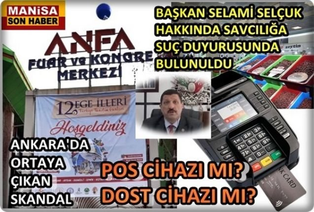 Başkan Selami Selçuk Hakkında Suç Duyurusu! POS Cihazı mı? Dost Cihazı mı?