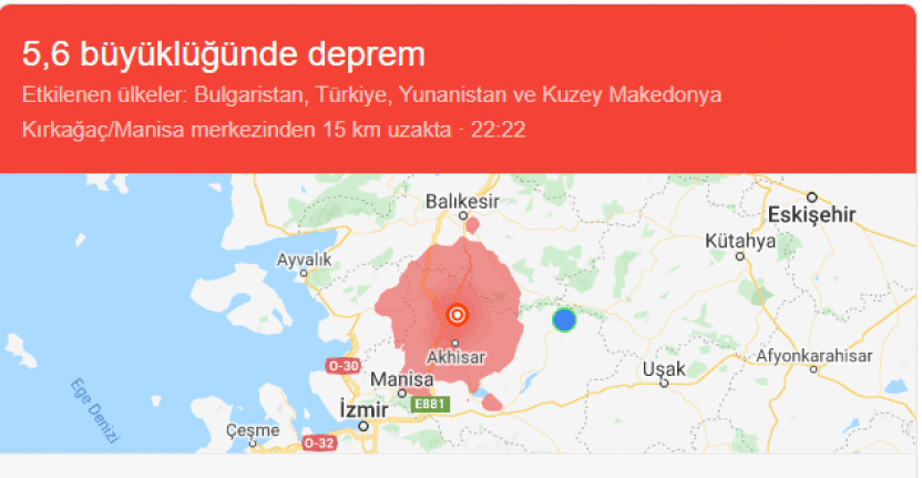 Manisa Valiliğinin Deprem Açıklaması