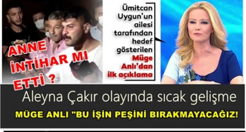 Sıcak Gelişme ! Anne  İntihar Etti! ATV' de yayınlanan "Müge Anlı ile Tatlı Sert" programı güne damga vurdu!