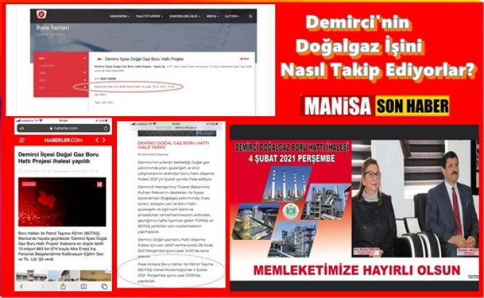 Demirci'nin Doğalgaz İhale İşini Nasıl Takip Ediyorlar?