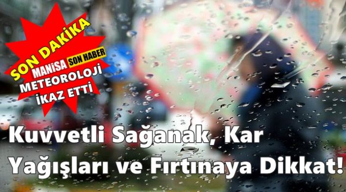 Hava Sıcaklıkları Hissedilir Derecede Azalacak! Kuvvetli Sağanak, Kar  Yağışları ve Fırtınaya Dikkat!