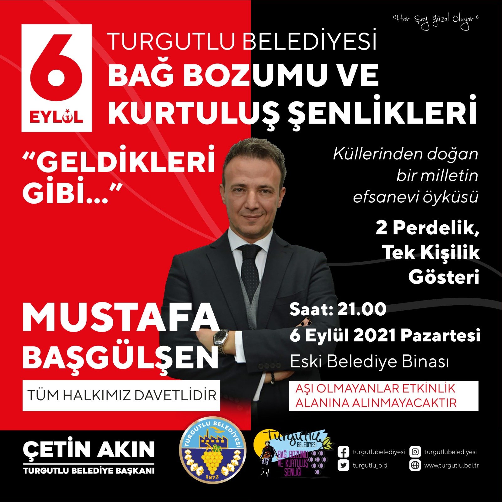 Bağ Bozumu ve Kurtuluş Şenliklerinde “Geldikleri Gibi…” Rüzgarı Esecek