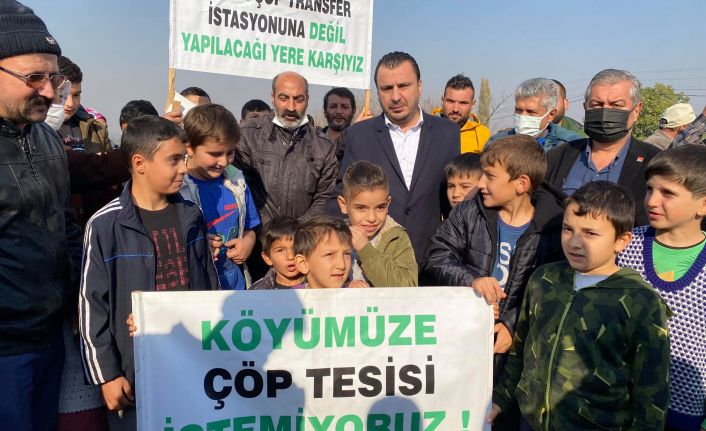 Caferbeyli Köylüleri ve Çocuklar İsyanda “Çöp Transfer Tesisi İstemiyoruz"