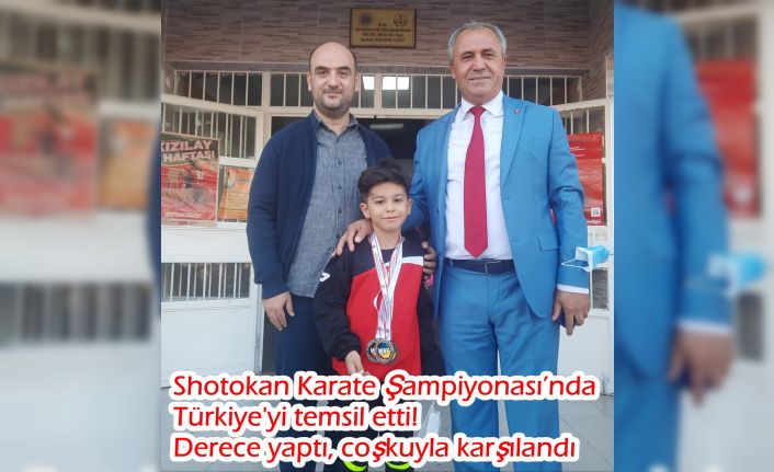 Shotokan Karate Şampiyonası’nda Türkiye'yi temsil etti! Derece yaptı, coşkuyla karşılandı
