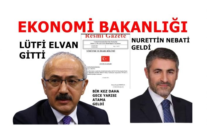 Resmi gazete yayımlandı! Lütfi Elvan gitti, Nureddin Nebati geldi