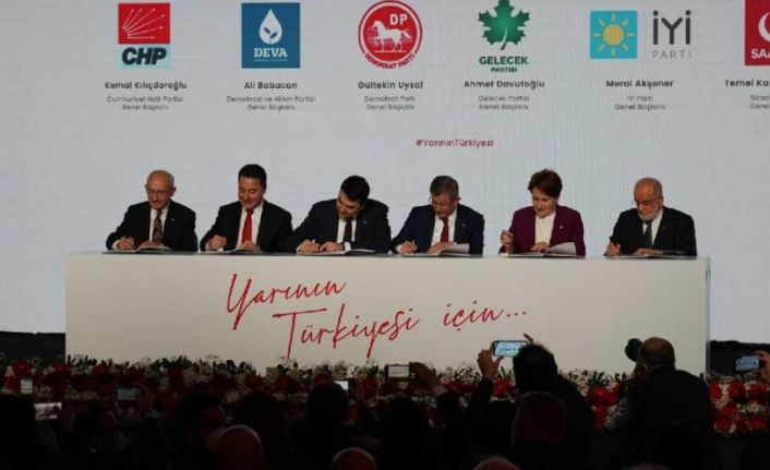 "Güçlendirilmiş Parlamenter Sistem Mutabakat Metni" 6 lider tarafından imzalandı