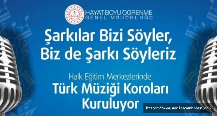 Milli Eğitim Bakanlığı Hayat Boyu Öğrenme Genel Müdürlüğü tarafından başlatılan “Şarkılar Bizi Söyler Biz de Şarkı Söyleriz” Projesi Demirci’de Hayat Buluyor