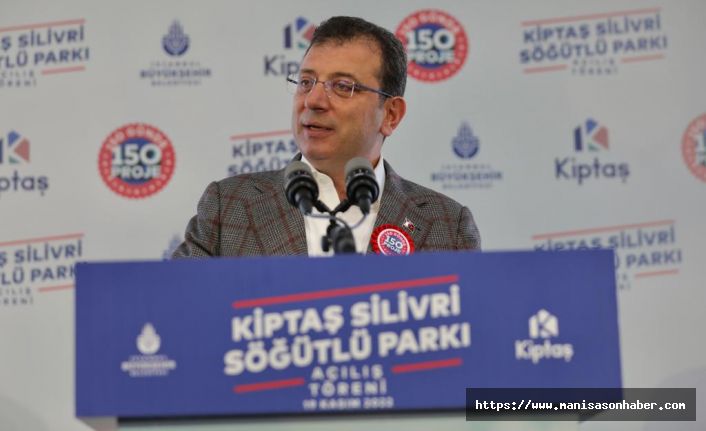İmamoğlu, “Biz bu dönemde iş yapabilmeyi başarıyoruz. İyi günlerde, güzel günlerde daha neler yapabileceğimizi, bu şehri ve ülkeyi nasıl ayağa kaldırırız siz hayal edin”