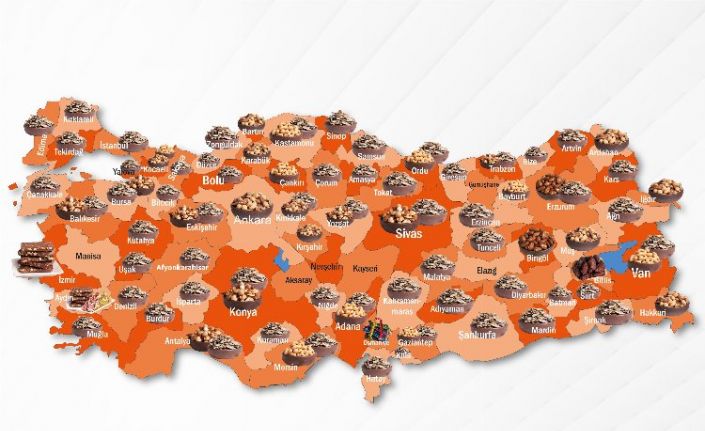 Hangi il, hangi kuruyemişi tercih ediyor? İşte 81 ilin kuruyemiş haritası!