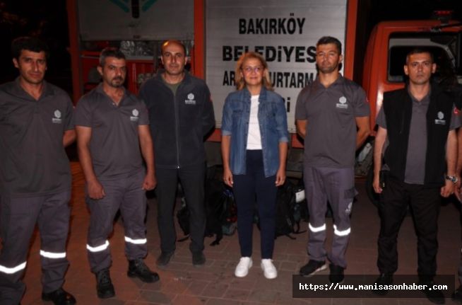 İstanbul Bakırköy'ün BAKUT'u İzmir'de yangın bölgesinde