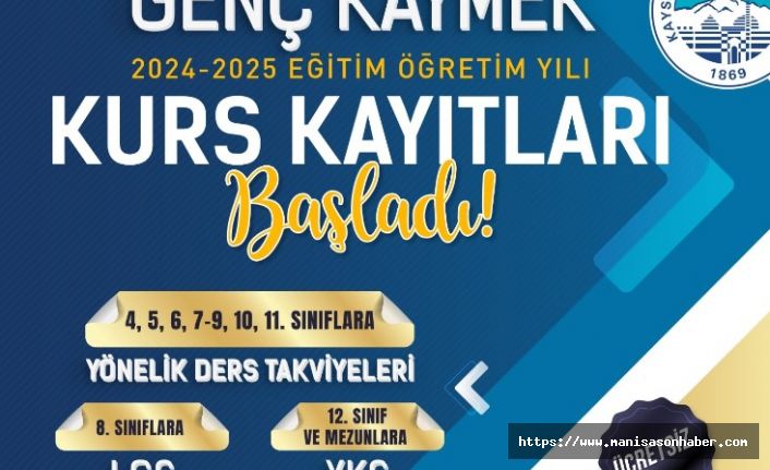 Genç KAYMEK’te 2024-2025 Eğitim öğretim yılı kurs kayıtları başladı