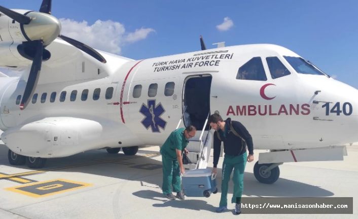 Hava Kuvvetleri'nin ambulansı organ nakli için havalandı
