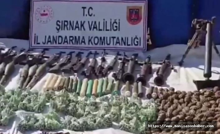 İçişleri'nden Şırnak Cudi'de 'GÜRZ-12'... BTÖ'ye ait mühimmat deposu imha edildi