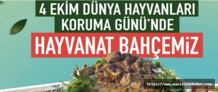 Kayseri'de Hayvanları Koruma Günü’nde “Hayvanat Bahçesi” ücretsiz