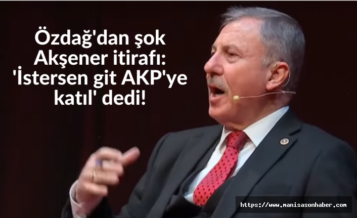 Özdağ'dan şok Akşener itirafı: 'İstersen git AKP'ye katıl' dedi!