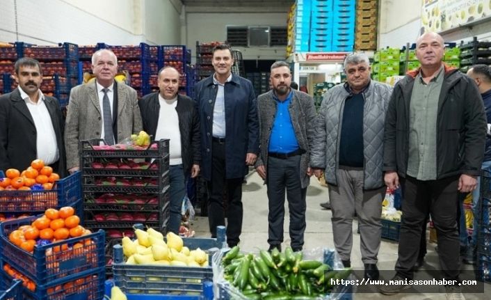 Manisa'da Başkan Zeyrek'ten 'Hal'in halini sordu