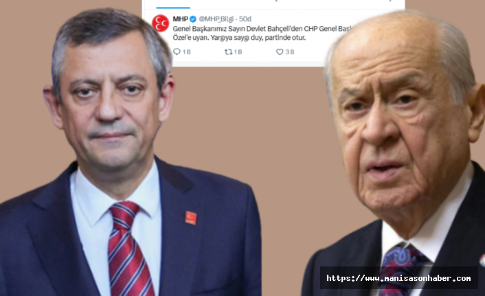 SON DAKİKA! Bahçeli'den Özgür Özel'e 'uyarı': Yargıya saygı duy, partinde otur