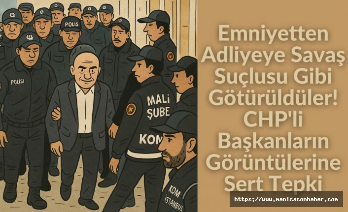 Emniyetten Adliyeye Savaş Suçlusu Gibi Götürüldüler! CHP'li Başkanların Görüntülerine Sert Tepki