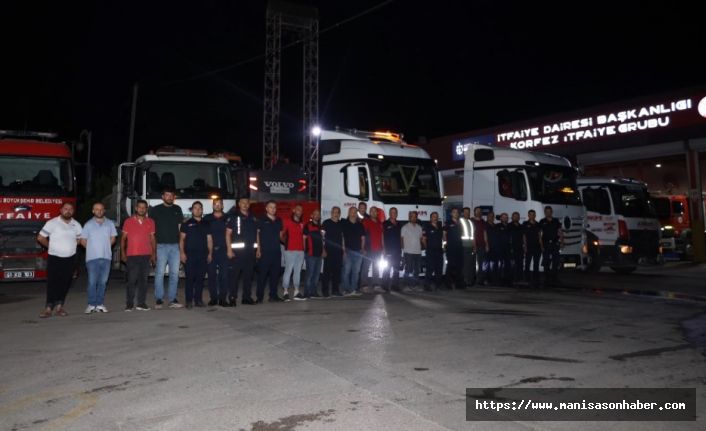 Manisa’daki Yangına Kocaeli Desteği: İtfaiye ve A Takımı Gece Yarısı Harekete Geçti