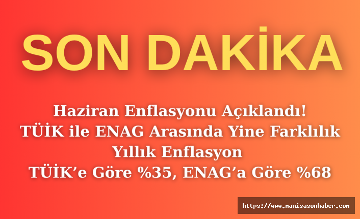 SON DAKİKA!  AÇIKLAMA GELDİ! Yıllık Enflasyon TÜİK’e Göre %35, ENAG’a Göre %68