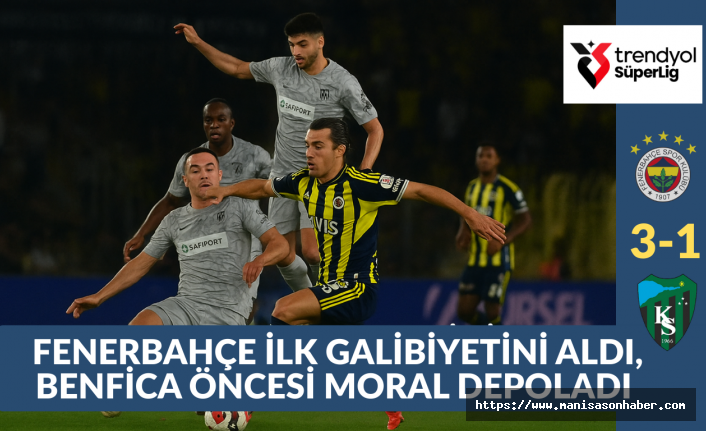 Fenerbahçe İlk Galibiyetini Aldı, Benfica Öncesi Moral Depoladı 3-1