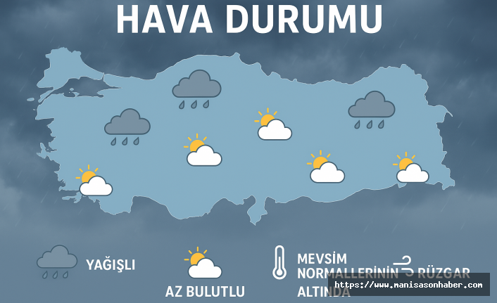 Meteoroloji’den Yeni Uyarı: Kuzeyde Yağmur, Diğer Bölgelerde Az Bulutlu Hava Bekleniyor