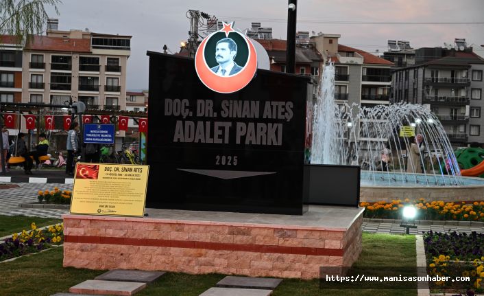 Doç. Dr. Sinan Ateş Adalet Parkı Salihli’de Açıldı, İsmi Cinayetin Gölgesinde Yaşayacak