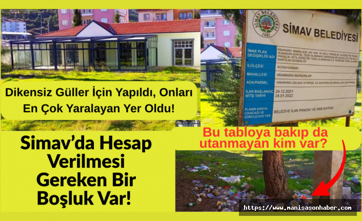 Simav’da Hesap Verilmesi Gereken Bir Boşluk Var! Bu tabloya bakıp da utanmayan kim var?