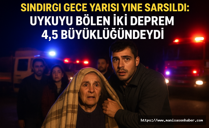 SON DAKİKA! Sındırgı Gece Yarısı Yine Sarsıldı! Uykuyu Bölen İki Deprem 4.5 Büyüklüğündeydi