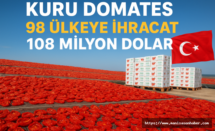 Türk Kuru Domatesi Dünyayı Fethetti: 98 Ülkeye İhracat, 108 Milyon Dolar Gelir