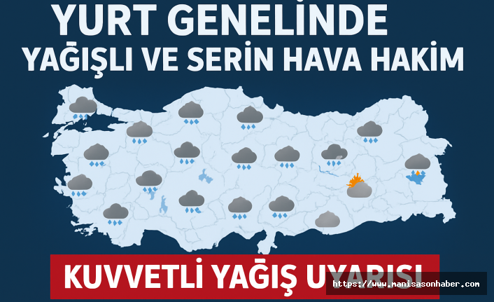 Yurt Genelinde Yağışlı ve Serin Hava Hakim: Meteoroloji’den Kuvvetli Yağış Uyarısı