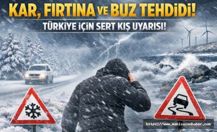 Türkiye Genelinde Sert Kış Alarmı: Kar, Fırtına ve Buzlanma Geliyor