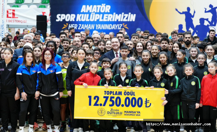 Manisa'da  amatör spora tam destek, 123 kulübe maddi destek