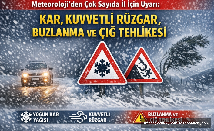 Meteoroloji’den Çok Sayıda İl İçin Uyarı: Kar, Kuvvetli Rüzgâr, Buzlanma ve Çığ Tehlikesi