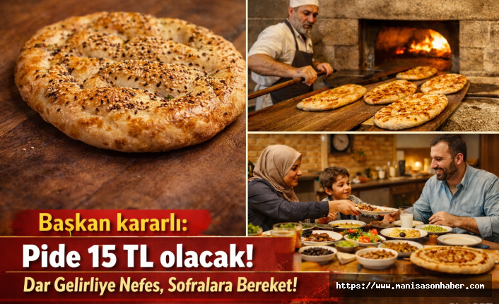 Başkan kararlı pide 15 TL olacak! Dar Gelirliye Nefes, Sofralara Bereket!