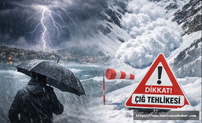Meteoroloji’den Çok Sayıda Bölge İçin Uyarı: Kuvvetli Yağış, Rüzgar ve Çığ Riski