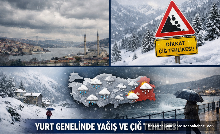 Yurt genelinde çok bulutlu hava: Doğu ve güneyde yağış, yüksek kesimlerde çığ riski