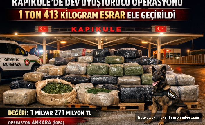Kapıkule’de dev uyuşturucu operasyonu: 1,4 ton esrar ele geçirildi
