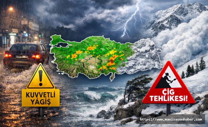 Türkiye Genelinde Yağış Alarmı! Kuvvetli Sağanak, Kar ve Çığ Uyarısı