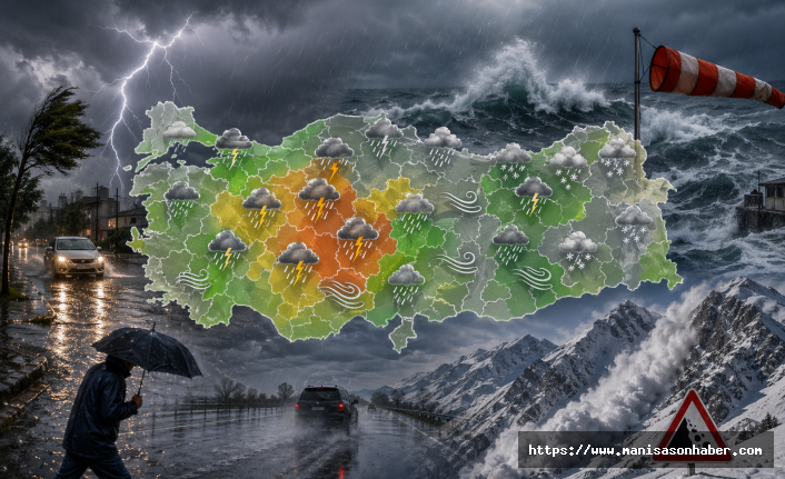 Meteoroloji’den Çok Sayıda İl İçin Kuvvetli Yağış ve Fırtına Uyarısı