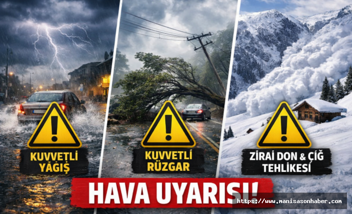 Yurtta Hava Alarmı! Kuvvetli Yağış, Rüzgar ve Zirai Don Uyarısı