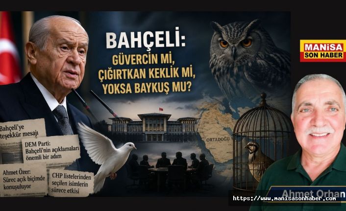 Bahçeli: Güvercin mi, Çığırtkan Keklik mi, Yoksa Baykuş mu? / Ahmet Orhan Yazdı...