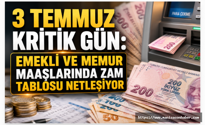 3 Temmuz Kritik Eşik: Emekli ve Memur Maaşlarında Yeni Dönem Başlıyor