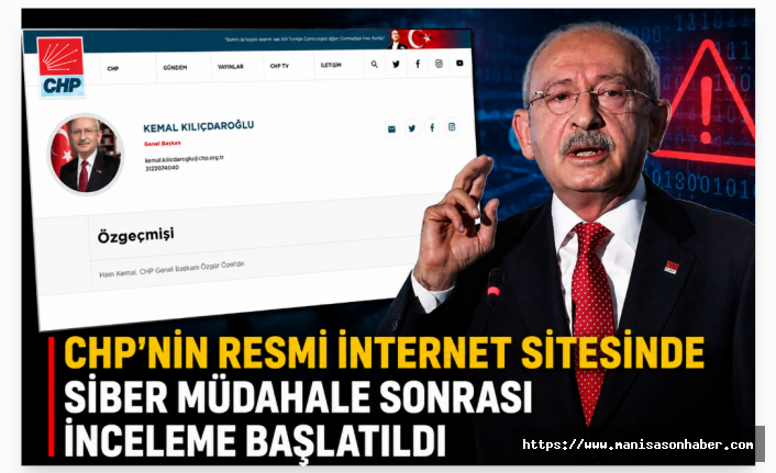 CHP’nin Resmi İnternet Sitesinde Siber Müdahale Sonrası İnceleme Başlatıldı
