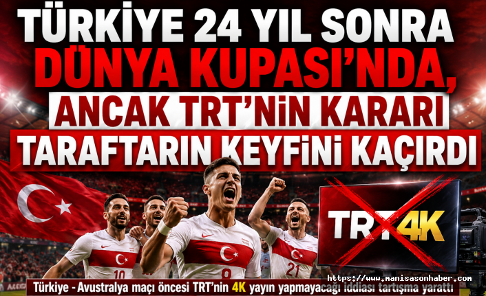 Türkiye 24 Yıl Sonra Dünya Kupası'nda, Ancak TRT'nin Kararı Taraftarın Keyfini Kaçırdı